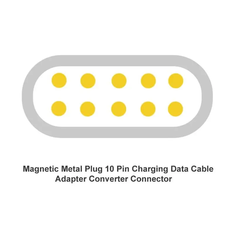 Alloet магнитный металлический штекер 10 Pin зарядный кабель для передачи данных Micro USB адаптер конвертер type-c разъем Быстрая зарядка магнит зарядное устройство