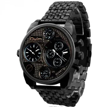

Oulm Hot Luxury Brand Men Full Steel Watch Man Clock Big Size Antique Male Casual Watches Military Wristwatch Relogio Masculino
