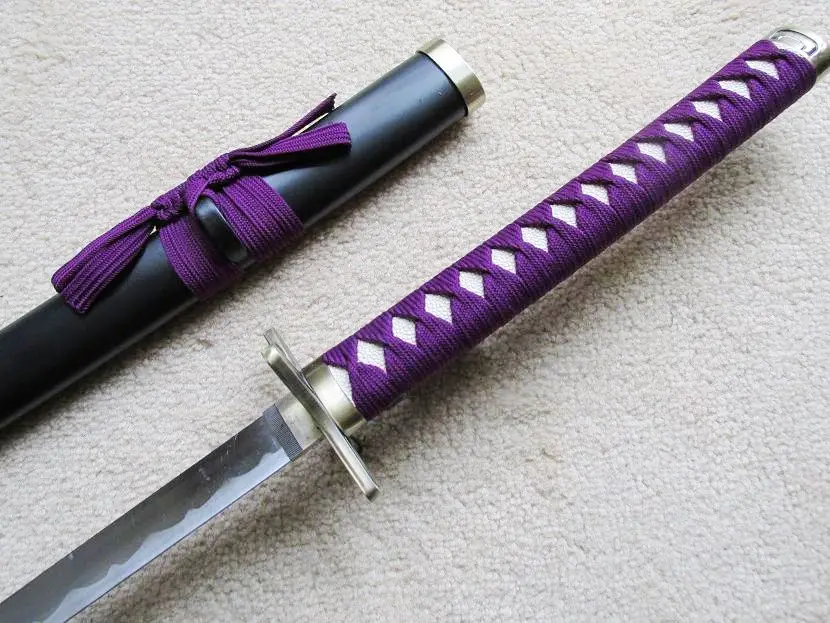 

S3130 BLEACH HITSUGAYA TOUSHIROU HYOURINMARU SWORD WHITE HAMON BLADE PURPLE 40"