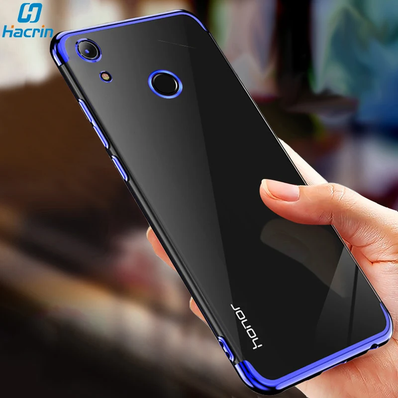 

Hacrin Case For Huawei Y6 2019 Case Soft TPU Transparent Plating Armor Cover For Honor 8A Pro Case On Huawei Y6 Prime 2019 Funda