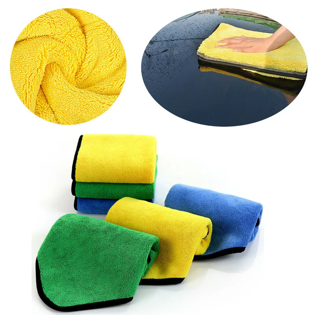 

Super Absorbent Car Wash Cleaning Cloths Microfiber Towel Car Cleaning Drying Cloth Hemming Household Cleaning Tools