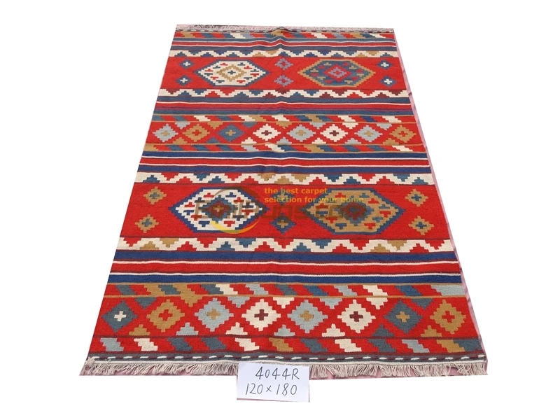 

handmade wool kilim rugs living room rug bedroon bedside blanket corridor Mediterranean style 4044R 3.93x5.9 gc6kliyg5