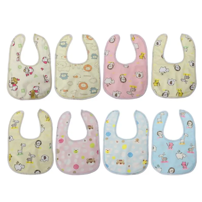 

Random Style Baby Bib Velvet Waterproof Baby Care Feeding Printing Bibs Towel Multi Color