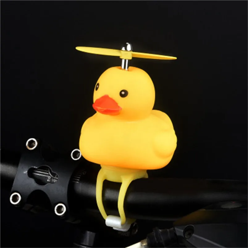 Cartoon Duck Shape Night Light For Children Shining Duck Bells Bedside Lamp Hone Garden Light Silicone Night Lamp 40JUN501