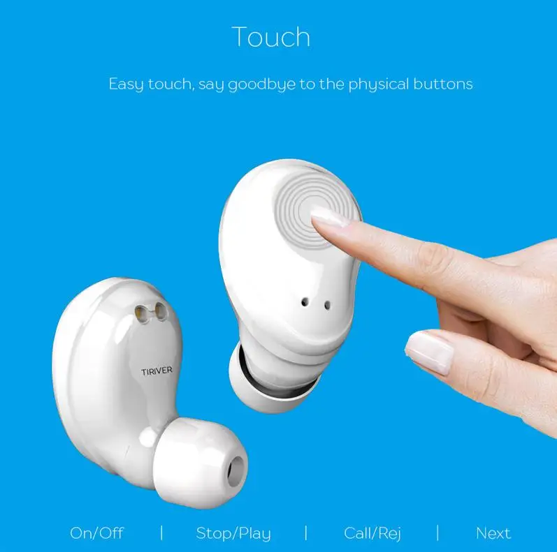 Мини и легкий вес TWS Touch control наушники Bluetooth гарнитура Спортивные Беспроводные наушники беспроводные наушники около 0,18 унций