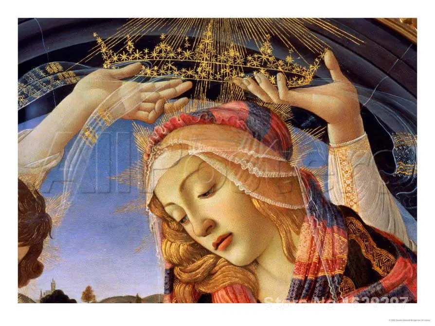 The Madonna of the Magnificat Detail