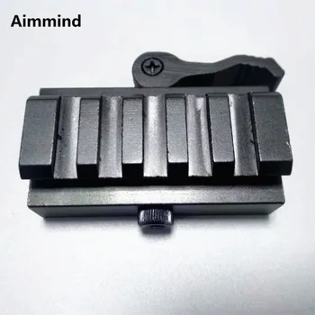 

5 Slots Quick Release Low Profile Riser QR Block Picatinny Rail Mount Adapter 20mm Picatinny Bipod Chasse