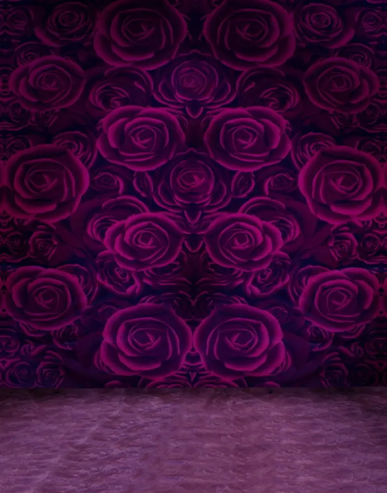 

5x7ft Purple Rose Flowers Photography Backdrops Photo Props Studio Background