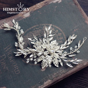 

Handmade Silver Crystal Rhinestones Tiaras Crowns Wedding Headband Headpiece Bridal Hair Piece Prom Pageant Hair Accessories