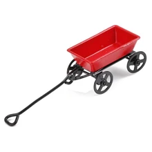 Горячая Распродажа 1:12 Кукольный домик Миниатюрный Сказочный садовый автомобиль красный и черный