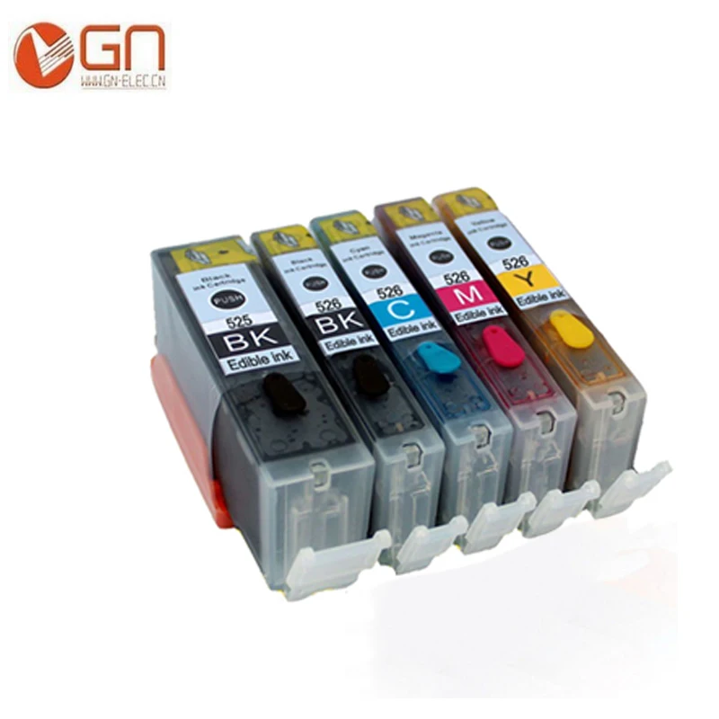 GN 5 шт. PGI 525 CLI 526 pgi525 картридж со съедобными чернилами pgi 525XL для canon Pixma MG5150 MG5250 MG6150