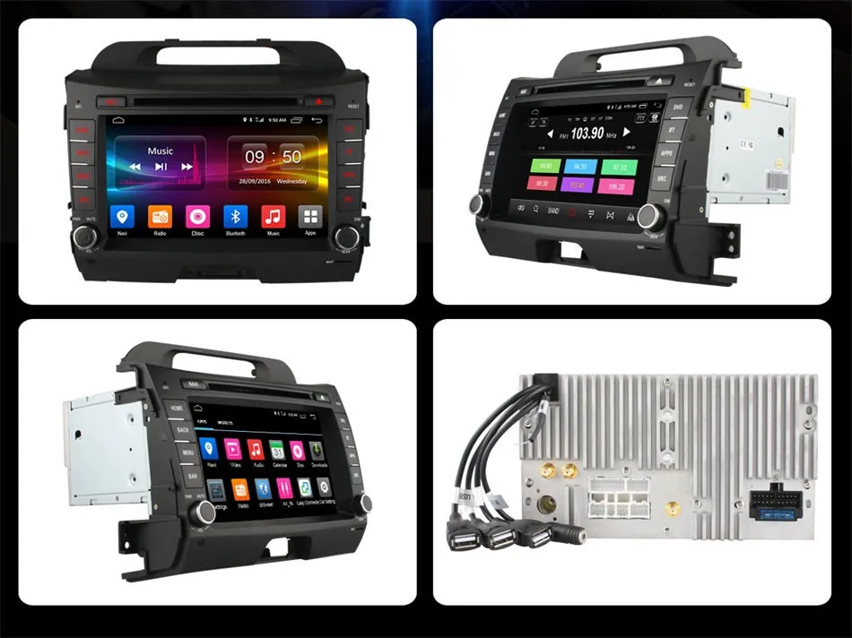 Top C500 Android 6.0 4G LTE SIM Car DVD player GPS for KIA sportage r Sportage 2010-2015 RDS Radio Bluetooth wifi 2GB RAM DVR camera 16