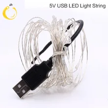 10 м 100 светодиодный 3 АА батареи/USB питание декоративный светодиодный Серебряный провод сказочные гирлянды для рождества, праздника, свадьбы и вечеринок