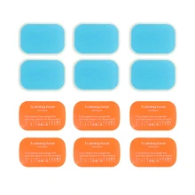 6/10 шт. EMS тренер гелевые подушечки Замена мышечный Стимулятор гелевые подушечки для Вес потери тренажер для мышц живота массаж EMS гелевая накладка