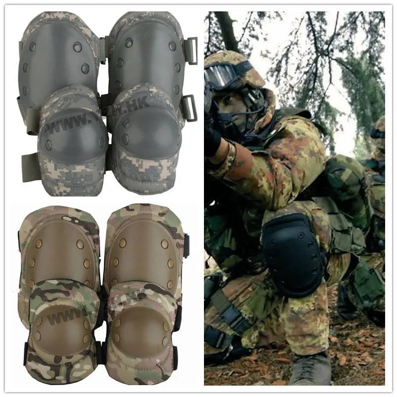 US ARMY Best quality! 4PCS/LOTS Tactical paintball protective gear knee