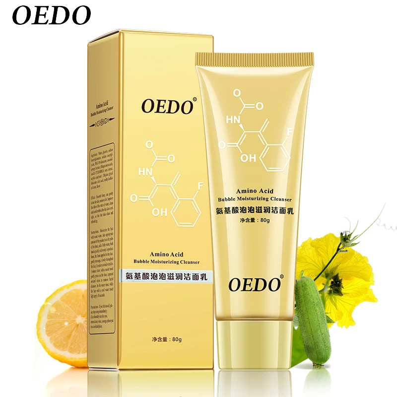 

80g OEDO Amino Acid Bubble Moisturizing Facial Pore Cleanser Face Washing Product Anti Aging Wrinkle treatment Cleansing