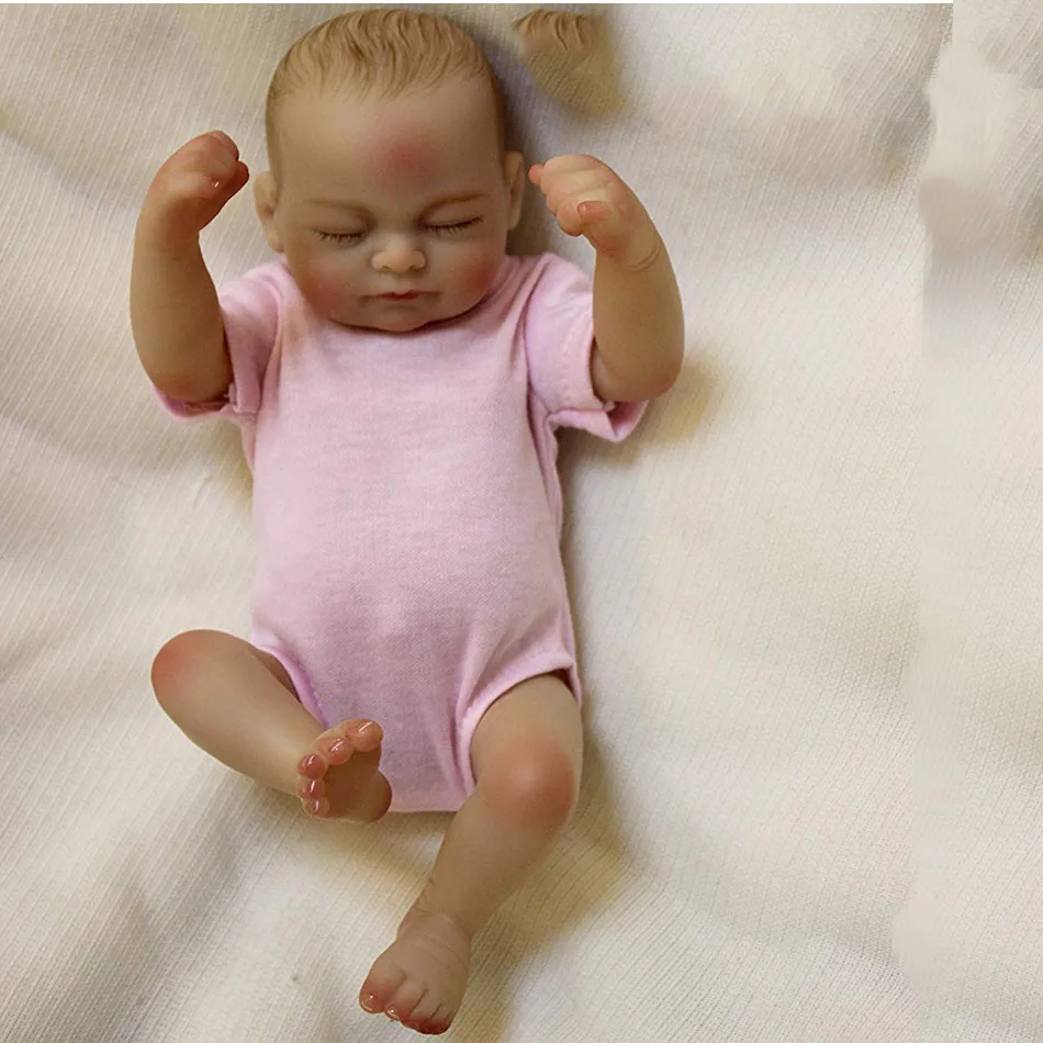 OtardDolls Mini bebe Reborn Baby Doll 10 дюймов 25 см силиконовый винил для всего тела детские