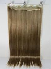 New Lot 24″ Synthetic Fiber 130g 6Clips On Cap Wig Pure #27/613 Mixed Dark Blonde & Light Blonde