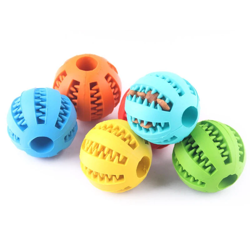1 pcs Pet dog toys Teeth cleaning balls Watermelon shape Teeth chewing toys Rubber balls