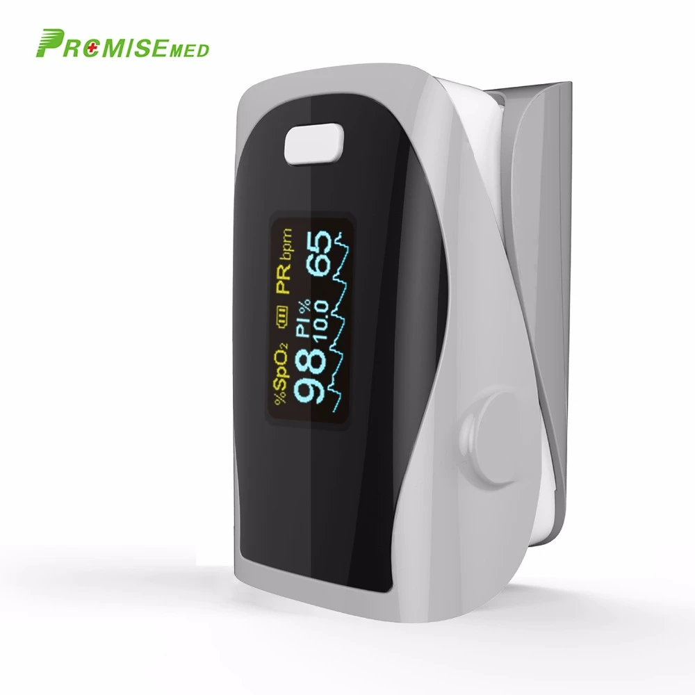 

Finger Pulse Oximeter,PI,PR,SPO2 Accurate Oximetro For Medical Equipment,And Daily Sports Pulse Rate Alarm Meter,CE - Grey
