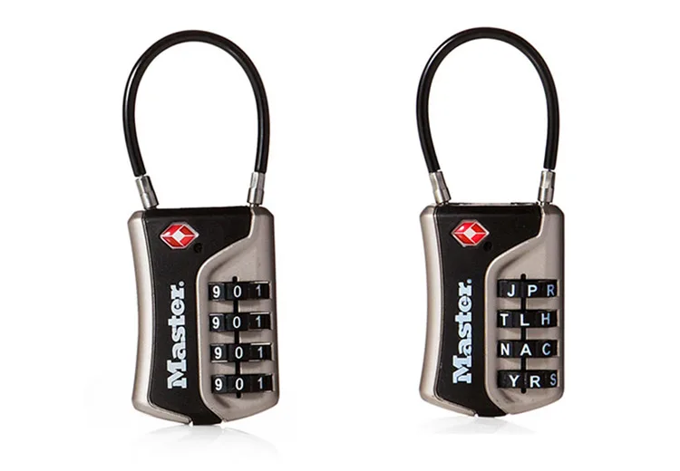 Master Lock TSA Luggage Lock WORD Numeric Combination Password Locks For Travel Luggage Suitcase Code Padlock Customs Lock  (13)