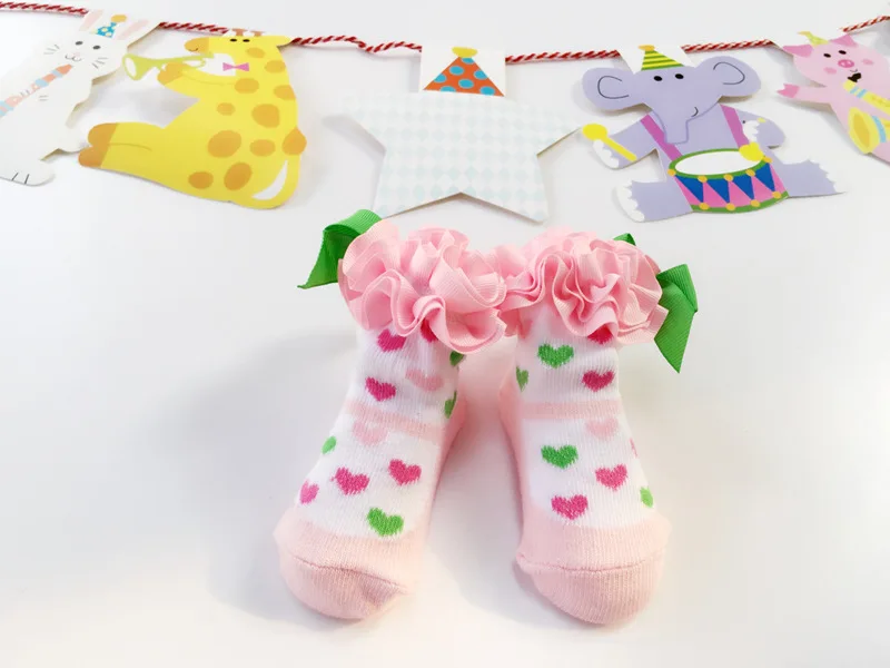 Детские носки милые носки принцессы нескользящие носки-тапочки для новорожденных