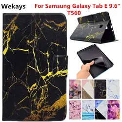 Wekays для Samsung Tab E 9.6 T560 кожа Смарт Стенд принципиально чехол для Coque Samsung Galaxy Tab E 9.6" t560 t561 Планшеты чехол