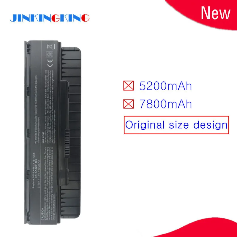 

New Laptop battery For ASUS A32N1405 A32NI405 G551 G58JK G771 G771JK G551JK G551JM Series 6 cells