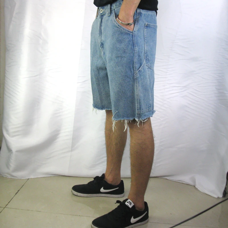 Новые популярные джинсовые шорты мужские высокого качества уличные хип-хоп Повседневная крутая одежда Новые мужские джинсы короткие