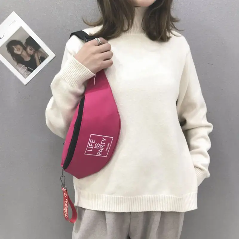 THINKTHENDO талии Fanny Pack телефонные чехлы унисекс холст повседневное Хип бум молния поясная сумка-кошелек