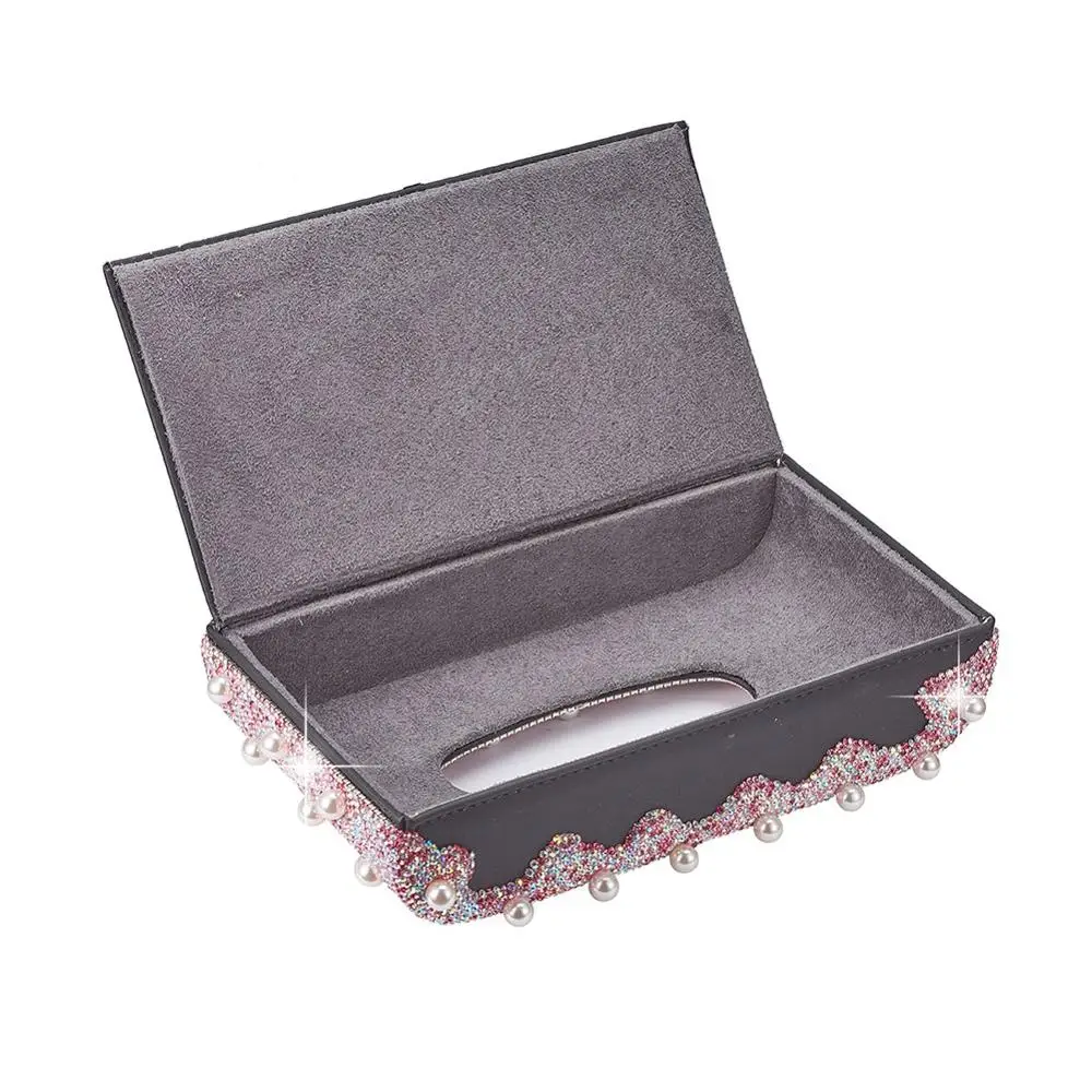 Автомобильная блестящая коробка для салфеток Bling paper Holder Box Прямоугольный держатель для дома, автомобиля, офиса