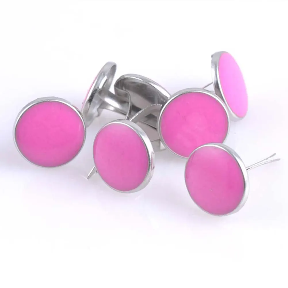 

DIY 50PCS 12MM Round Scrapbooking Fastener Brads Embellishment Decoration