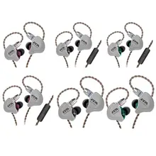 CCA C10 4BA+ 1DD гибридные наушники-вкладыши HIFI монитор DJ спортивные наушники для бега 5 приводов гарнитура съемный Отсоединяемый 2PIN кабель