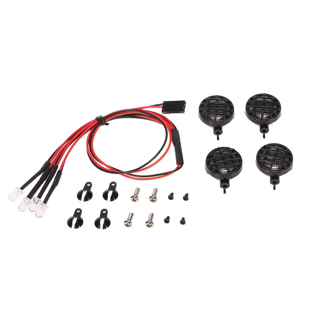 4 Светодиодный светильник белого цвета с абажуром для 1/10 1/8 Traxxas HSP RC|Детали и