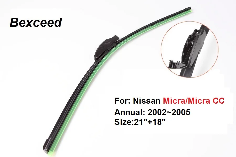 (21"+18") 1 Set High Quality Car Windshield Flat Wiper Blade For Nissan