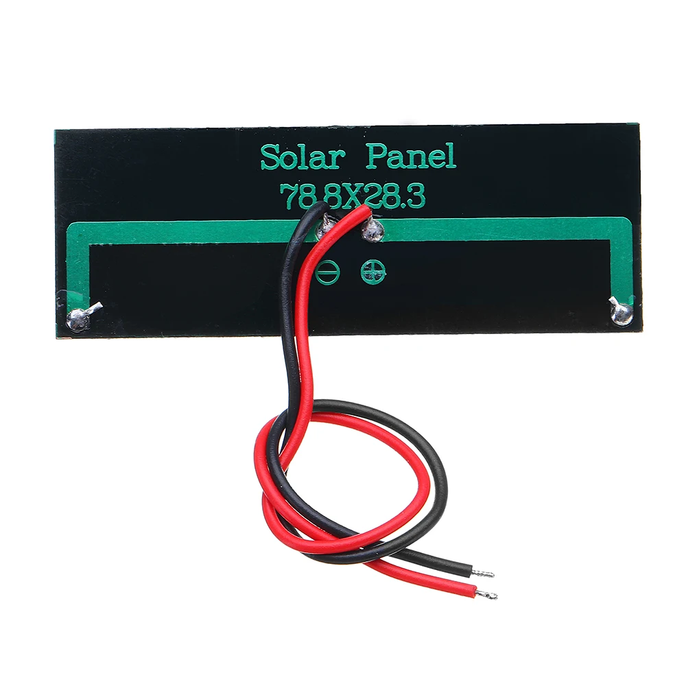 LEORY 0.2W 2V DIY Solar Panel Polycrystalline Silicon Epoxy Board With Wire Mini Solar System DIY For for Part 78.8*28.3mm