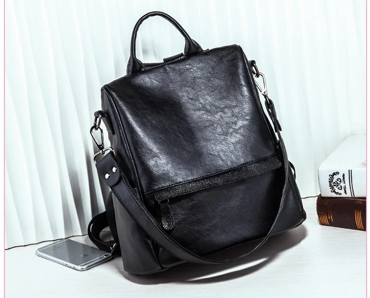 Подростковый женский рюкзак из натуральной кожи, кожаный повседневный рюкзак, школьная сумка для девочек-подростков, сумка через плечо, женский рюкзак C721