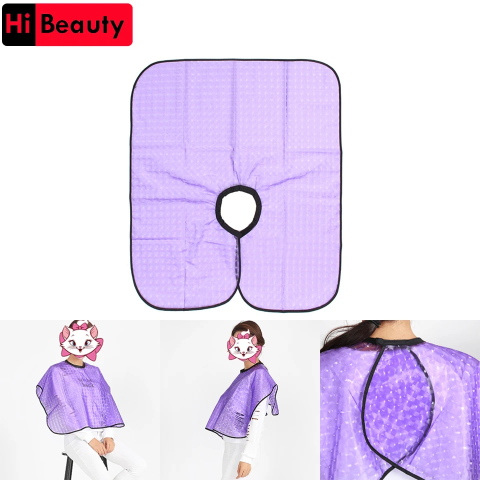

Barbershop Waterproof Transparent Hair Cutting Dye Shampoo Cloth Cape Shawl Marcel Thickening Tools Hairdressing Apron