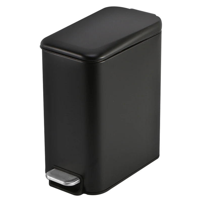 

5L Rectangular Small Stainless Steel Step Trash Can Wastebasket Garbage Container Bin for Bathroom Store