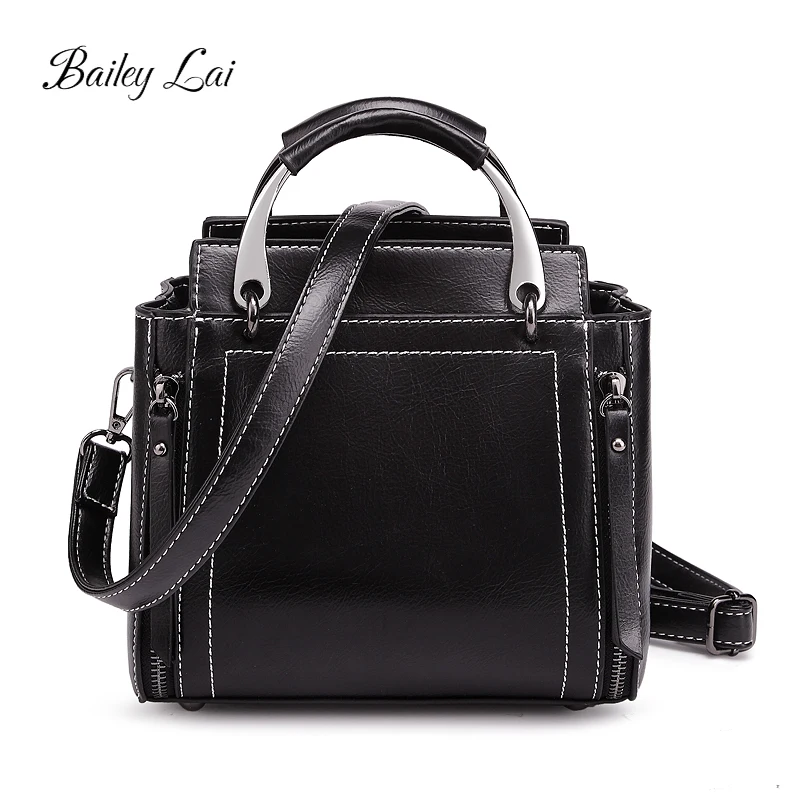 

OLD TANG Genuine leather Women's Bag 2019 Handbag vintage crossbody Bag Ladies Handbag Shoulder Bag Messenger Top-Handle Bag