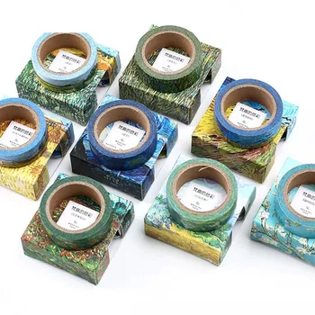 

Vintage Washi Tape Paper Cute Kawaii Blue Masking Tape Scrapbooking Diary Adhesive Decorative Tape Japanese Stationery