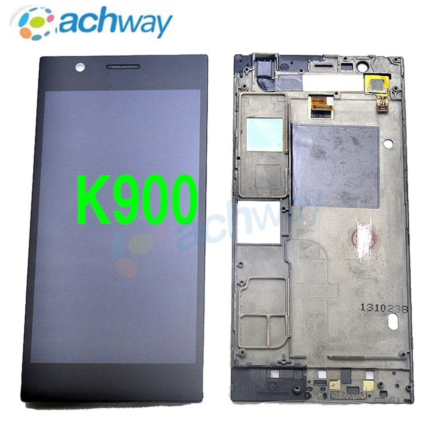 

For 5.5" Lenovo K900 LCD Display Touch Screen Digitizer Assembly With Frame Replacement Parts For Lenovo K900 Display