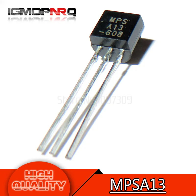 100pcs free shipping MPSA13 A13 TO 92 Darlington Transistors 500mA 30V