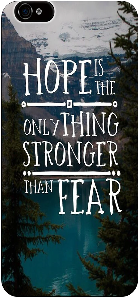 Download Hope Is The Only Thing Stronger Than Fear Christian Quote ...