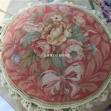 15 K круглая диа 1" игольная Подушка Ручная работа шерстяная подушка, ручная сшитая подушка, без вставок