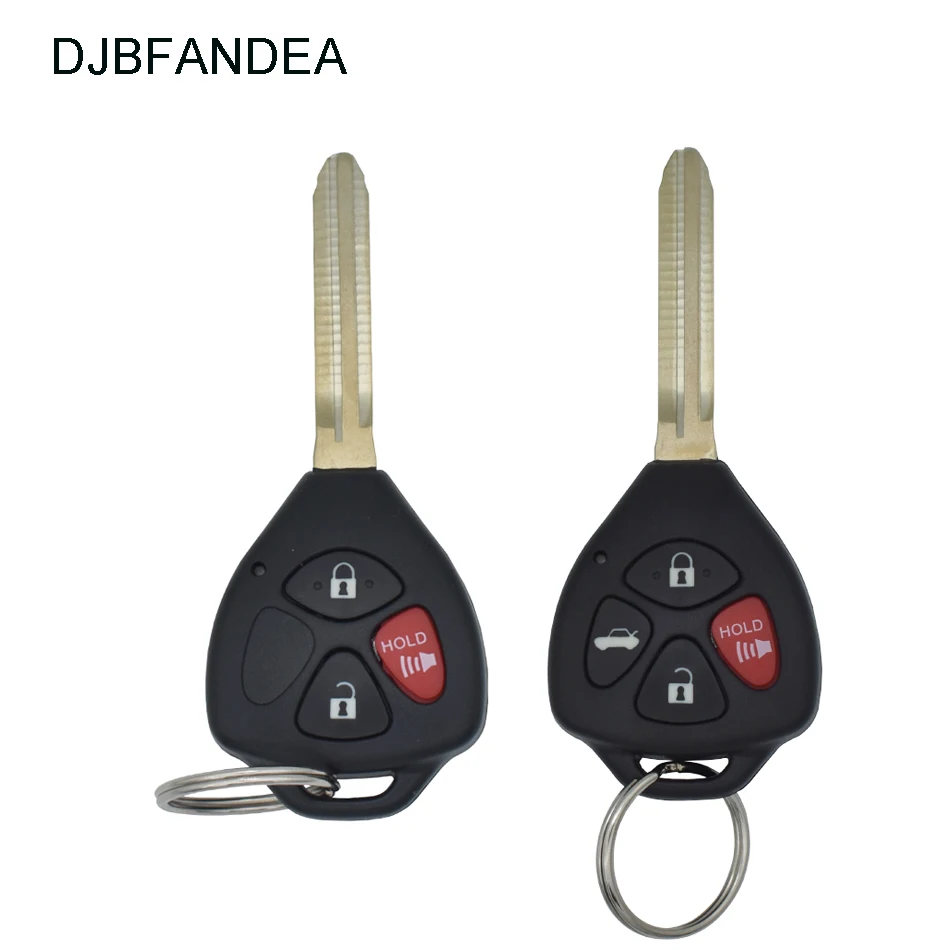 

DJBFANDEA 3Button / 4Button Car Remote Key for Toyota Camry Avalon Corolla Matrix RAV4 Venza Yaris HyQ12BBY 314.4 Mhz ID67 Chip