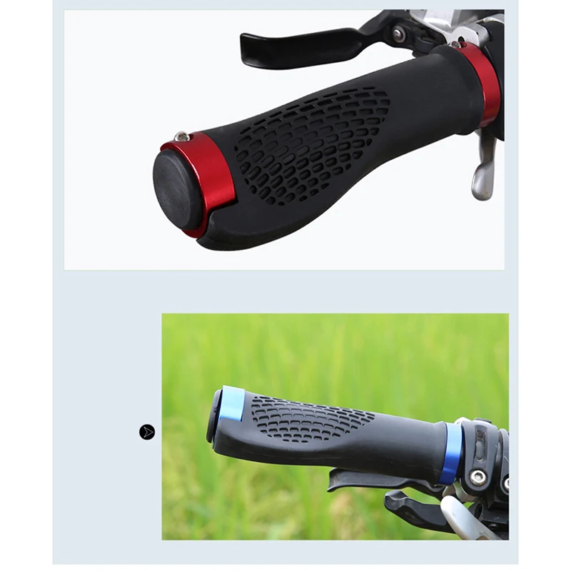 MTB полые резиновые противоскользящие велосипедные ручки для руля для горного велосипеда, шоссейного велосипеда, велосипедные ручки, Запираемые велосипедные аксессуары