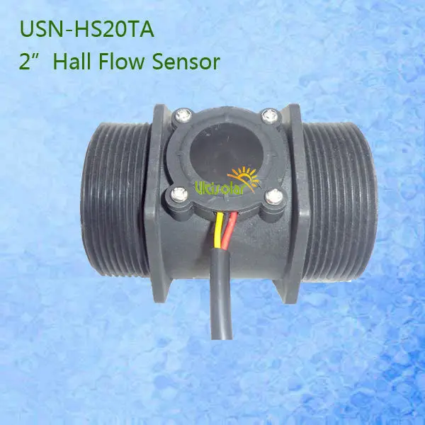 

G2" DN50mm Hall Water Flow Sensor Turbine Flow Meter USN-HS20TA 10-300L/min Rotary Vane Paddle Flowmeter iSentrol Zhongjiang Sea