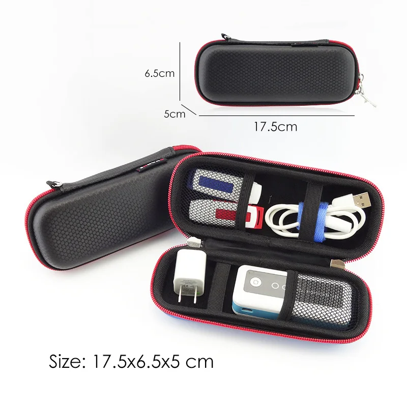 Мини-сумка для хранения на молнии, водонепроницаемая сумка EVA для путешествий, чехол для наушников, кабель для передачи данных, зарядное устройство, портативный карман для гаджетов - Цвет: 5