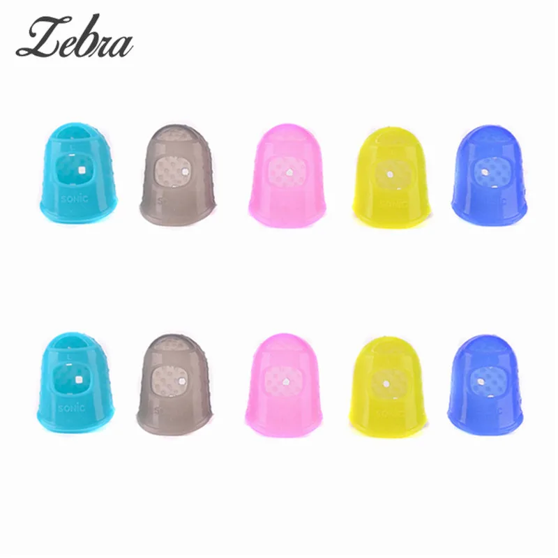 Зебра 10 шт./компл. Гитары Гавайские гитары укулеле большого пальца Бас силикона